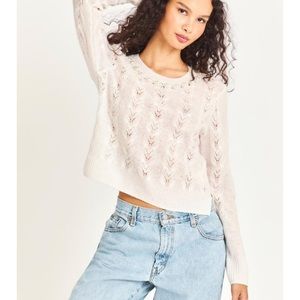 Love Shack Fancy Sweaters Pullover Porcelain small new with tags